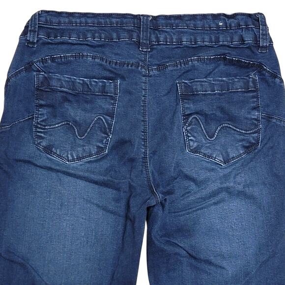 Urban Star Slim & Shape Blue Jeans Womens Sz 12 Mid Rise Skinny Stretch Denim - Picture 4 of 5